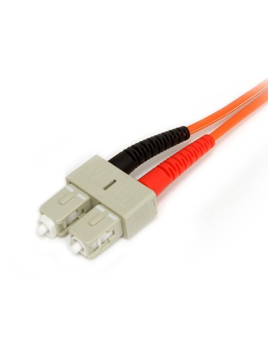 StarTech.com Cable Adaptador de Red de 1m Multimodo Dúplex Fibra Óptica LC-SC 62,5 125 - Patch Duplex
