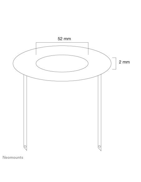 Neomounts FPMA-CRB5 Cubierta para techo - diá. 52 mm