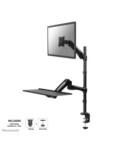 Neomounts FPMA-D500KEYB Soporte de sobremesa para puesto de trabajo de pie sentado 10-27" - resorte de gas