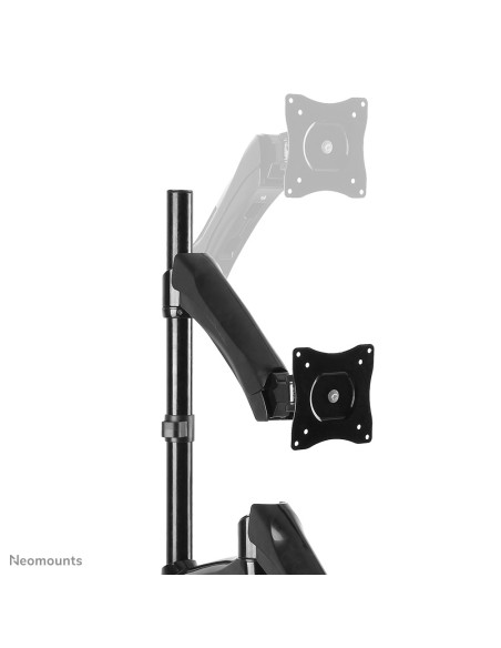 Neomounts FPMA-D500KEYB Soporte de sobremesa para puesto de trabajo de pie sentado 10-27" - resorte de gas