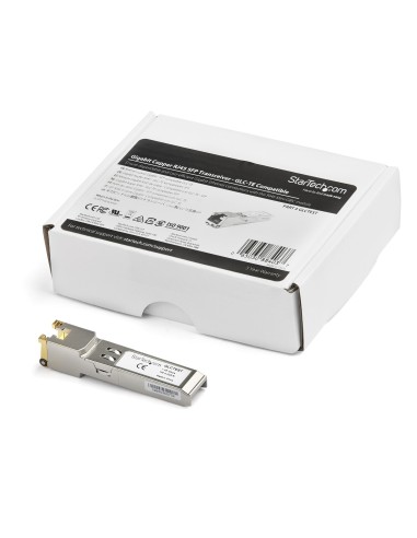 StarTech.com Módulo Transceptor SFP Compatible con Cisco GLC-TE - Cobre - 1000BASE-T - SFP a RJ45 Cat6   Cat5e, 100m,