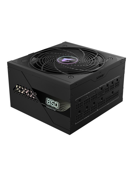 GIGABYTE AORUS ELITE P850W Fuente de Alimentación - PCIe 5.0, 80 PLUS Platinum, Diseño completamente modular, Ventilador de 120