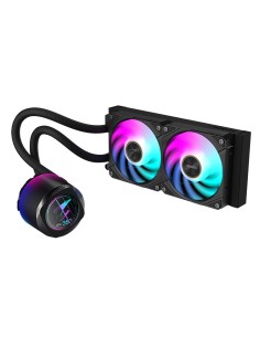 GIGABYTE AORUS WATERFORCE X II 240 Refrigerador de CPU líquido AIO - 2x ventiladores ARGB de 120 mm, pantalla LCD a todo color, 2