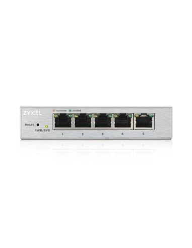 Zyxel GS1200-5 Gestionado Gigabit Ethernet (10 100 1000) Plata
