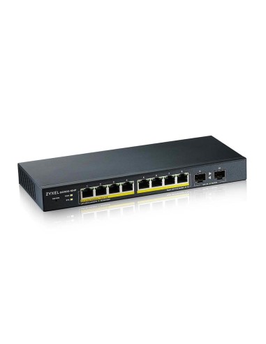Zyxel GS1900-10HP Gestionado L2 Gigabit Ethernet (10 100 1000) Energía sobre Ethernet (PoE) Negro