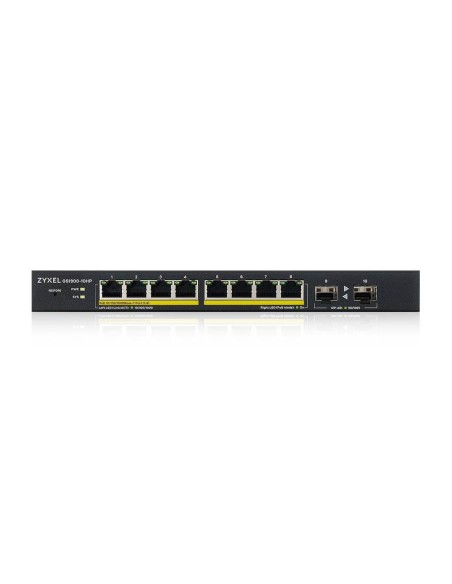 Zyxel GS1900-10HP Gestionado L2 Gigabit Ethernet (10 100 1000) Energía sobre Ethernet (PoE) Negro