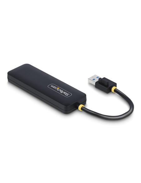 StarTech.com Hub USB-A de 4 Puertos - Ladrón USB de 4 Puertos - Alimentado por el Bus - USB 3.0 de 5Gbps - Hub Portátil para