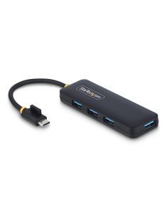 StarTech.com Hub USB-C de 4 Puertos - Ladrón USB Tipo C a 4 Puertos USB-A - Alimentado por el Bus - USB 3.0 de 5Gbps - Hub
