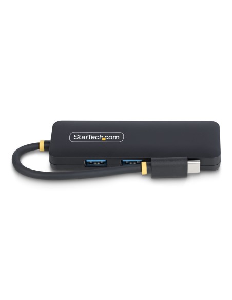 StarTech.com Hub USB-C de 4 Puertos - Ladrón USB Tipo C a 4 Puertos USB-A - Alimentado por el Bus - USB 3.0 de 5Gbps - Hub