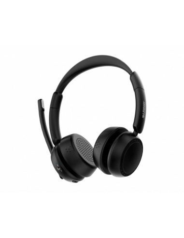 Urban Factory MOVEE MAX Auriculares Inalámbrico Diadema Juego USB tipo A Bluetooth Base de carga Negro