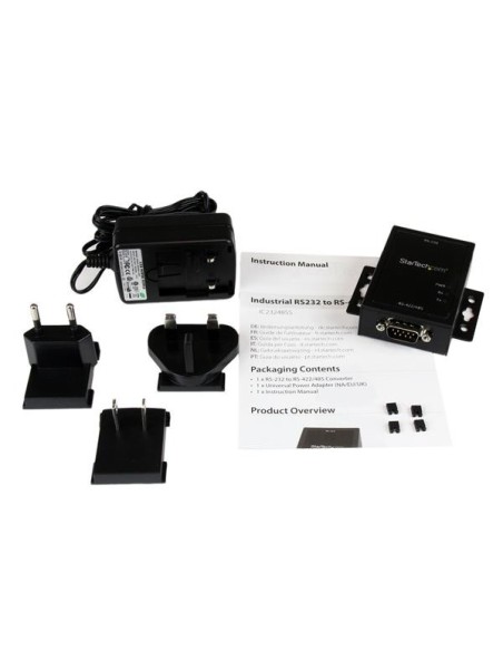 StarTech.com Conversor Adaptador Serie RS232 a RSS422 y RS485 - Puerto Serial DB9 Protección Electrostática 15KV StarTech.com Conversor Adaptador Serie RS232 a RSS422 y RS485 - Puerto Serial DB9 Protección Electrostática 15KV