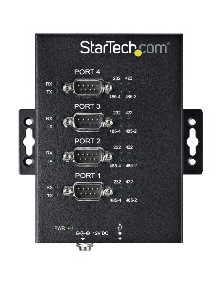 StarTech.com Adaptador Hub Serie RS232 RS485 RS422 a 4 puertos USB - Convertidor Ladrón USB 2.0 a Serial DB9 - IP30 - de StarTech.com Adaptador Hub Serie RS232 RS485 RS422 a 4 puertos USB - Convertidor Ladrón USB 2.0 a Serial DB9 - IP30 - de