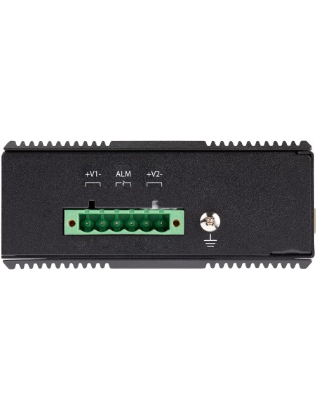 StarTech.com Switch Conmutador Industrial Ethernet Gigabit 6 Puertos - 4x RJ45 PoE - 2 Ranuras SFP PoE+ de 30W 12-48VDC DIN