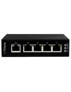 StarTech.com Switch Conmutador Industrial Ethernet Gigabit No Gestionado de 5 Puertos RJ45 de Montaje en Pared o Carril DIN 2