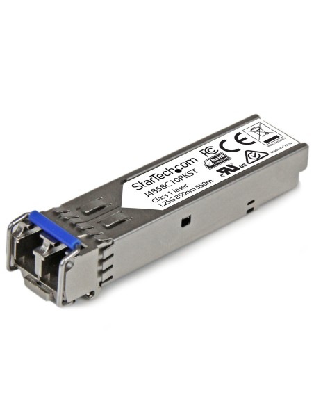 StarTech.com Paquete de 10 Módulos SFP Compatibles con HPE J4858C - 1000BASE-SX - Fibra Multimodo MMF de 1 GbE - SFP Ethernet