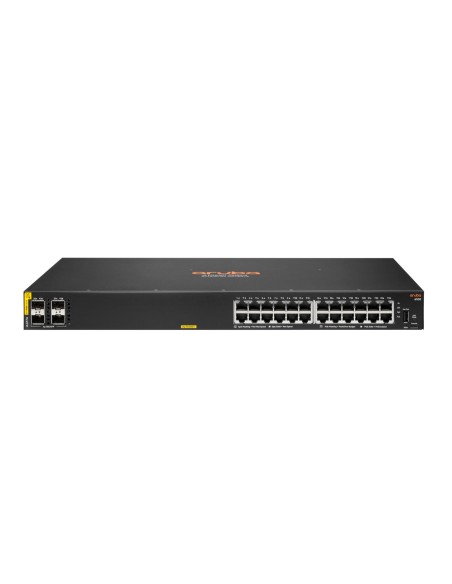 HPE Aruba Networking Aruba 6100 24G Class4 PoE 4SFP+ 370W Gestionado L3 Gigabit Ethernet (10 100 1000) Energía sobre Ethernet