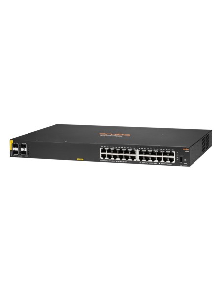HPE Aruba Networking Aruba 6100 24G Class4 PoE 4SFP+ 370W Gestionado L3 Gigabit Ethernet (10 100 1000) Energía sobre Ethernet