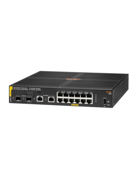 HPE Aruba Networking Aruba 6100 12G Class4 PoE 2G 2SFP+ 139W Gestionado L3 Gigabit Ethernet (10 100 1000) Energía sobre