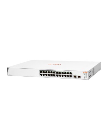 HPE Aruba Networking Aruba Instant On 1830 24G 12p Class4 PoE 2SFP 195W Gestionado L2 Gigabit Ethernet (10 100 1000) Energía
