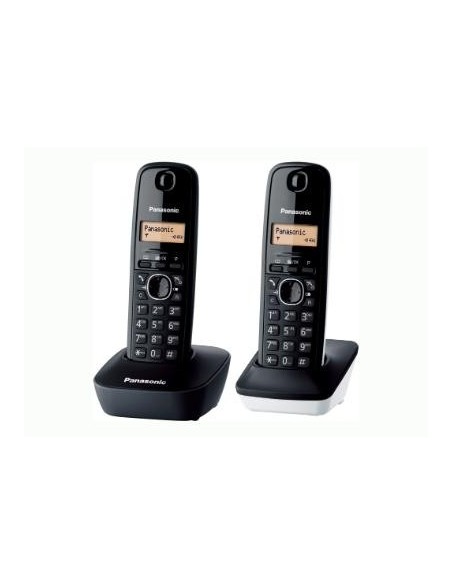 Panasonic KX-TG1612 Teléfono DECT Identificador de llamadas Negro