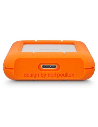 LaCie Rugged Mini disco duro externo 2 TB 5400 RPM Micro-USB B 3.2 Gen 1 (3.1 Gen 1) Naranja, Plata