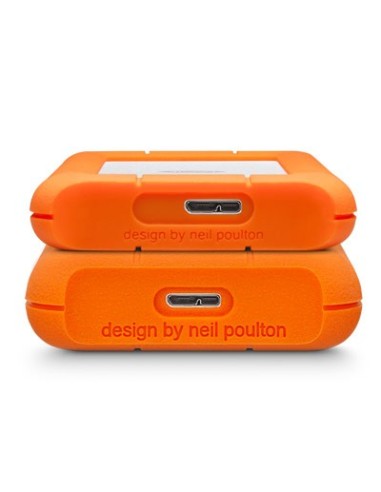 LaCie Rugged Mini disco duro externo 2 TB 5400 RPM Micro-USB B 3.2 Gen 1 (3.1 Gen 1) Naranja, Plata