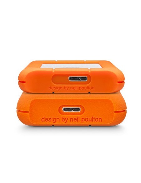 LaCie Rugged Mini disco duro externo 2 TB 5400 RPM Micro-USB B 3.2 Gen 1 (3.1 Gen 1) Naranja, Plata