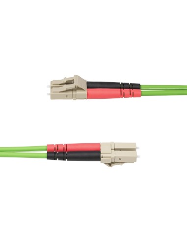 StarTech.com Cable de Fibra Óptica LC a LC (UPC) OM5 Multimodo 3m - Dúplex 50 125µm LOMMF Tipo Cremallera VCSEL 40G 100G - No