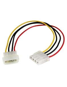 StarTech.com Cable de 30cm de Extensión de Alimentación Corriente Molex LP4 - 4 pines Macho a Hembra