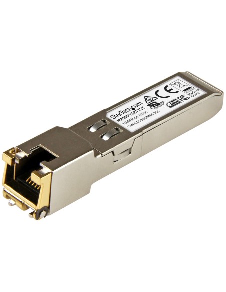 StarTech.com Módulo Transceptor SFP Compatible con Cisco Meraki MA-SFP-1GB-TX - 1000BASE-T - SFP a RJ45 Cat6   Cat5e - StarTech.com Módulo Transceptor SFP Compatible con Cisco Meraki MA-SFP-1GB-TX - 1000BASE-T - SFP a RJ45 Cat6   Cat5e -