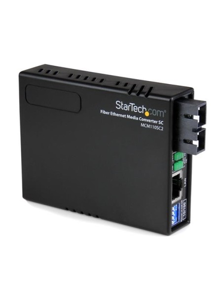StarTech.com Conversor de Medios Ethernet RJ45 a Fibra Óptica Multimodo SC - 2Km