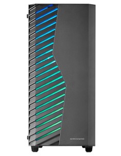 Mars Gaming MC-VOLT, Caja Gaming ATX, Ventilador ARGB 120mm, Rejilla Frontal ARGB, Ventana Lateral Completa Cristal Templado,