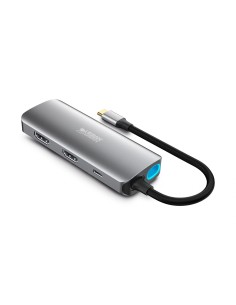 Urban Factory MHC55UF base para portátil y replicador de puertos Alámbrico USB 3.2 Gen 1 (3.1 Gen 1) Type-C Gris 2