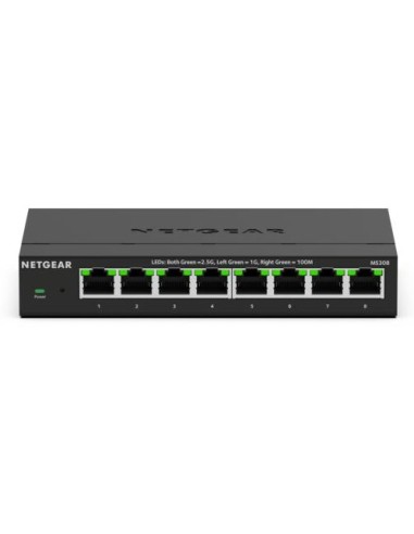 NETGEAR MS308E No administrado 2.5G Ethernet (100 1000 2500) Negro