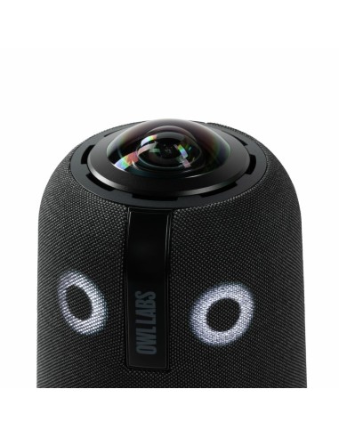Owl Labs Meeting Owl 4+  cámara de videoconferencia inteligente 4K de 360 grados, micrófono y altavoz (enfoque automático del