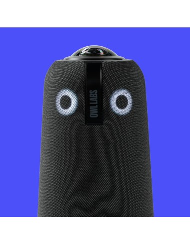 Owl Labs Meeting Owl 4+  cámara de videoconferencia inteligente 4K de 360 grados, micrófono y altavoz (enfoque automático del