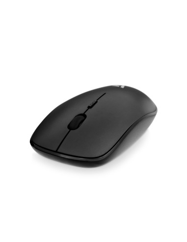 V7 Perfil bajo Wireless Óptico Ratón - Negro