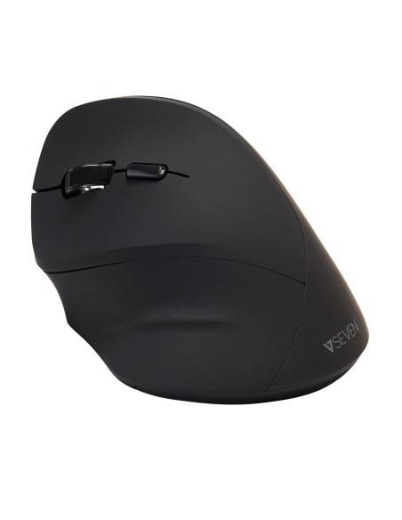 V7 Ratón ergonómico vertical MW400L para mano izquierda 2.4 Ghz - Negro - Conectividad inalámbrica - Interfaz USB