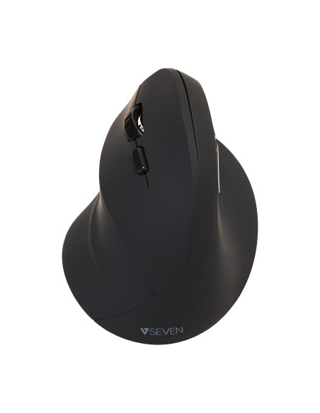 V7 Ratón ergonómico vertical MW400L para mano izquierda 2.4 Ghz - Negro - Conectividad inalámbrica - Interfaz USB