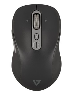 V7 Ratón de desplazamiento lateral rápido MW600BT de con Bluetooth de modo dual de 2,4 Ghz - Recargable con USB-C -