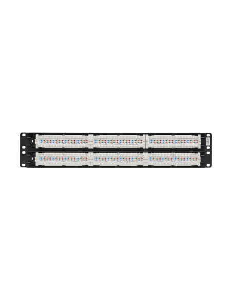 Tripp Lite N252-048 Panel de Conexiones Cat5   Cat6 110 de 48 Puertos, para Instalación en 2U de Rack, 568B, Ethernet RJ45