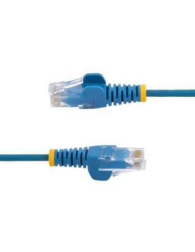 StarTech.com Cable Cat6 de 1m - Delgado - con Conectores RJ45 sin Enganches - Azul