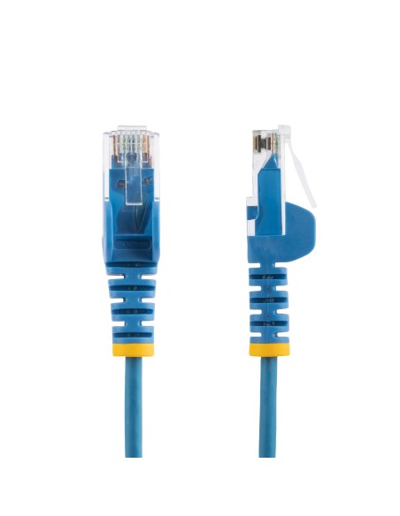 StarTech.com Cable Cat6 de 1,5m - Delgado - con Conectores RJ45 sin Enganches - Azul StarTech.com Cable Cat6 de 1,5m - Delgado - con Conectores RJ45 sin Enganches - Azul