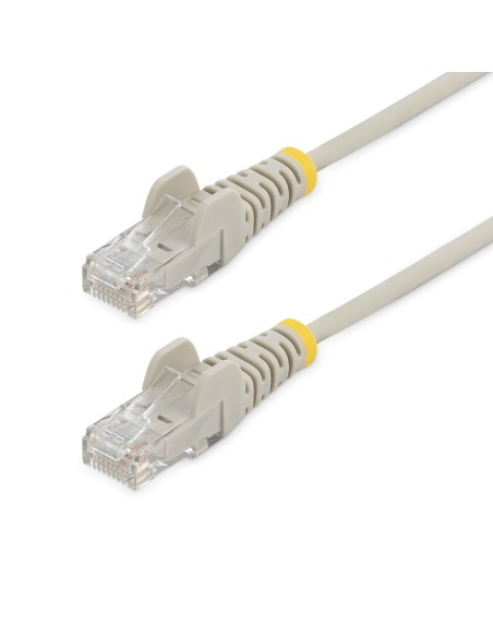 StarTech.com Cable Cat6 de 1,5m - Delgado - con Conectores RJ45 sin Enganches - Gris StarTech.com Cable Cat6 de 1,5m - Delgado - con Conectores RJ45 sin Enganches - Gris