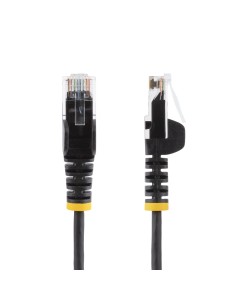 StarTech.com Cable Cat6 de 2,5m - Delgado - con Conectores RJ45 sin Enganches - Negro 2
