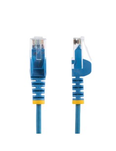 StarTech.com Cable Cat6 de 50cm - Delgado - con Conectores RJ45 sin Enganches - Azul 2