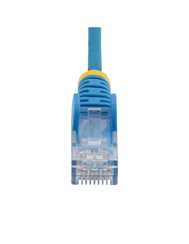 StarTech.com Cable Cat6 de 50cm - Delgado - con Conectores RJ45 sin Enganches - Azul