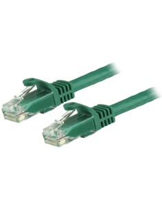 StarTech.com Cable de 1,5m Cat6 Ethernet de Red Verde - RJ45 sin Enganches - 24AWG