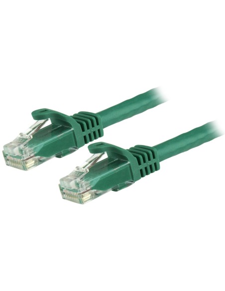 StarTech.com Cable de 1,5m Cat6 Ethernet de Red Verde - RJ45 sin Enganches - 24AWG