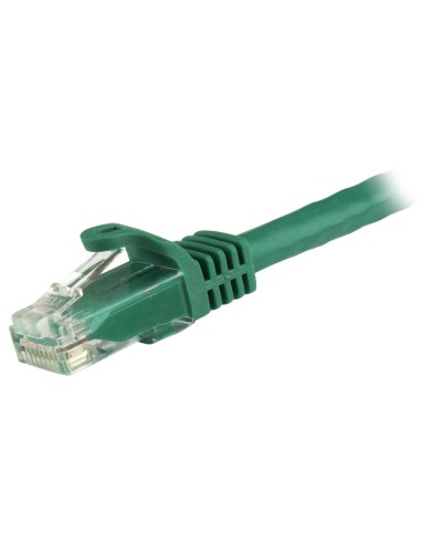 StarTech.com Cable de 1,5m Cat6 Ethernet de Red Verde - RJ45 sin Enganches - 24AWG
